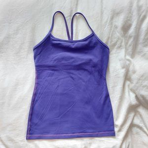 Lululemon Power Y Racerback Tank Indigo Blue Purple Size 6